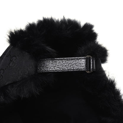 Gucci Monogram Fur Baseball Hat M Black 10 of 10