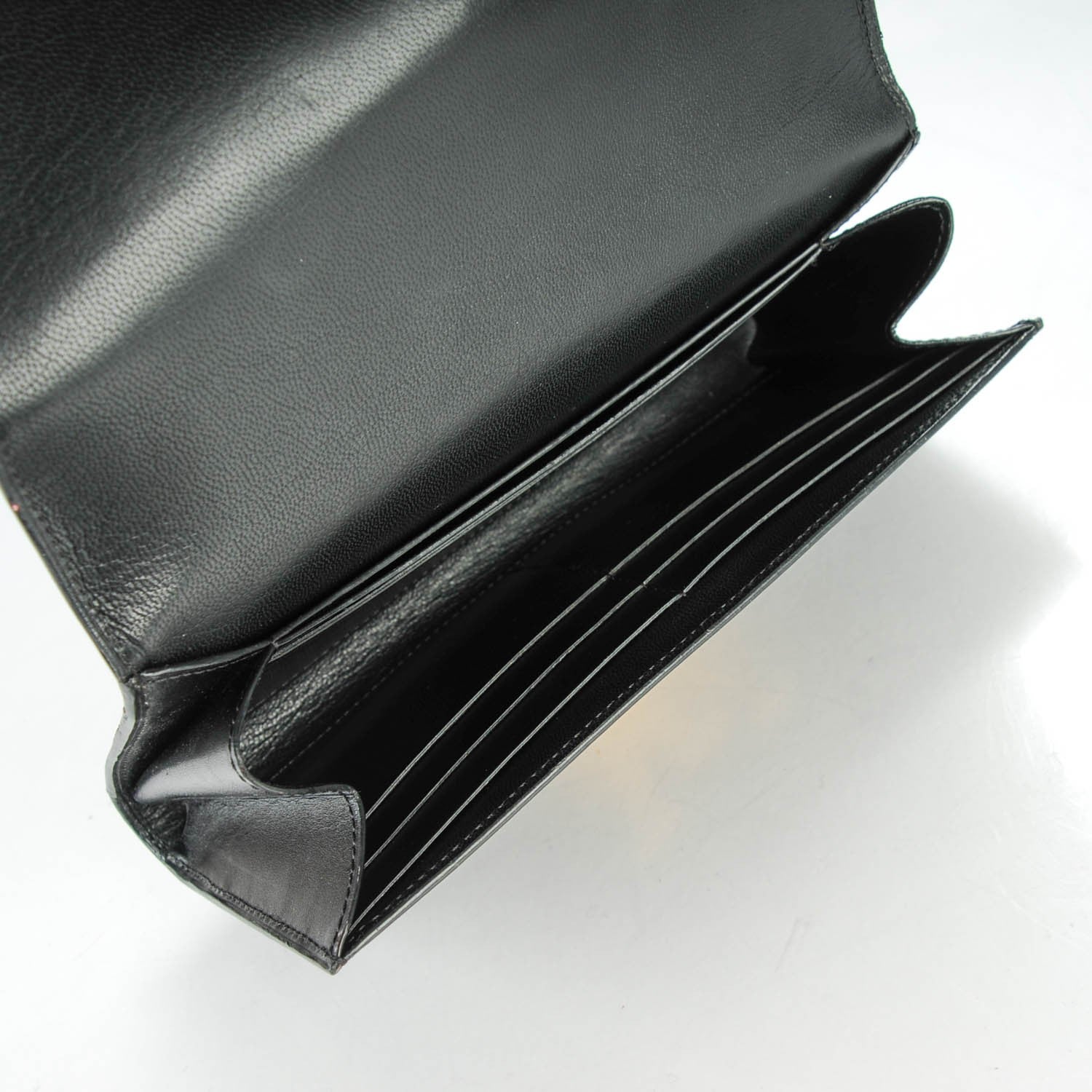 Louis Vuitton Box Calfskin Vivienne LV Long Wallet Black 8 of 8