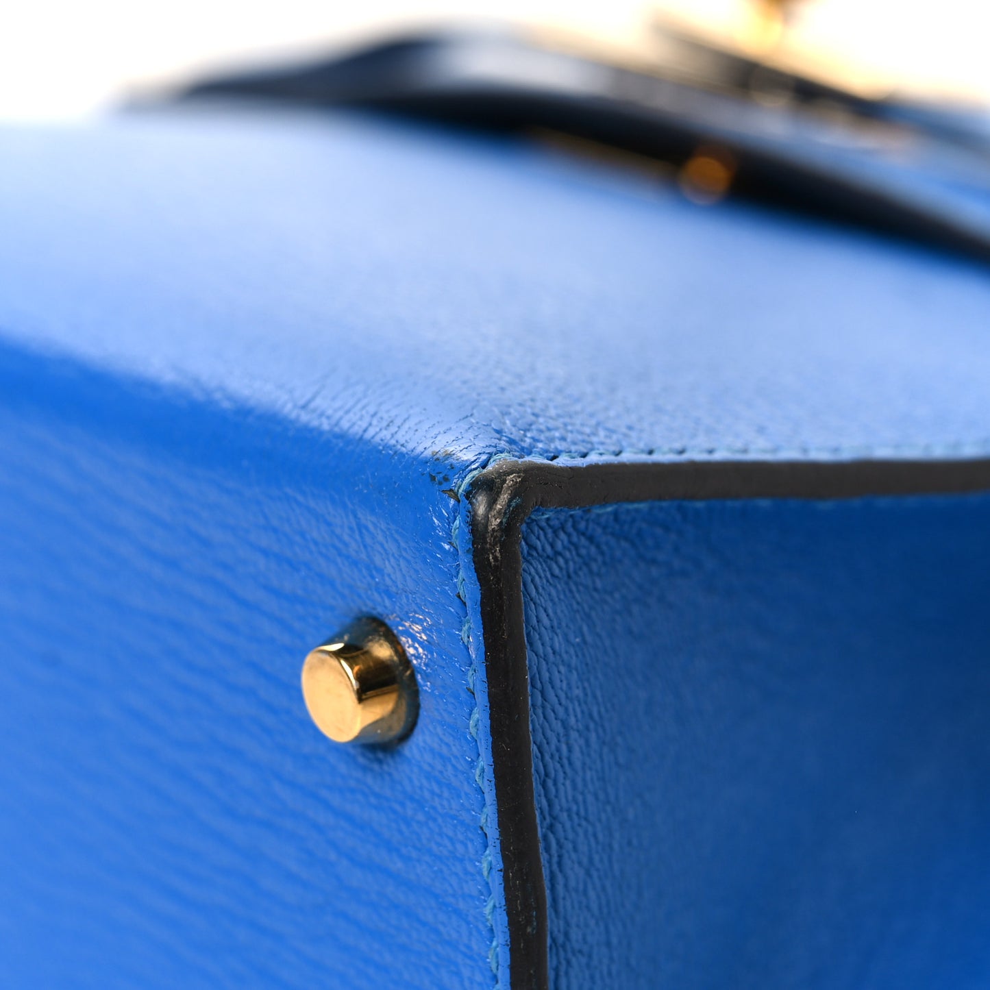 Chevre Mysore Mini Kelly Sellier 20 Bleu Hydra