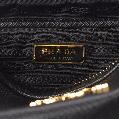 Prada Saffiano Mini Camera Crossbody Bag Black 9 of 11
