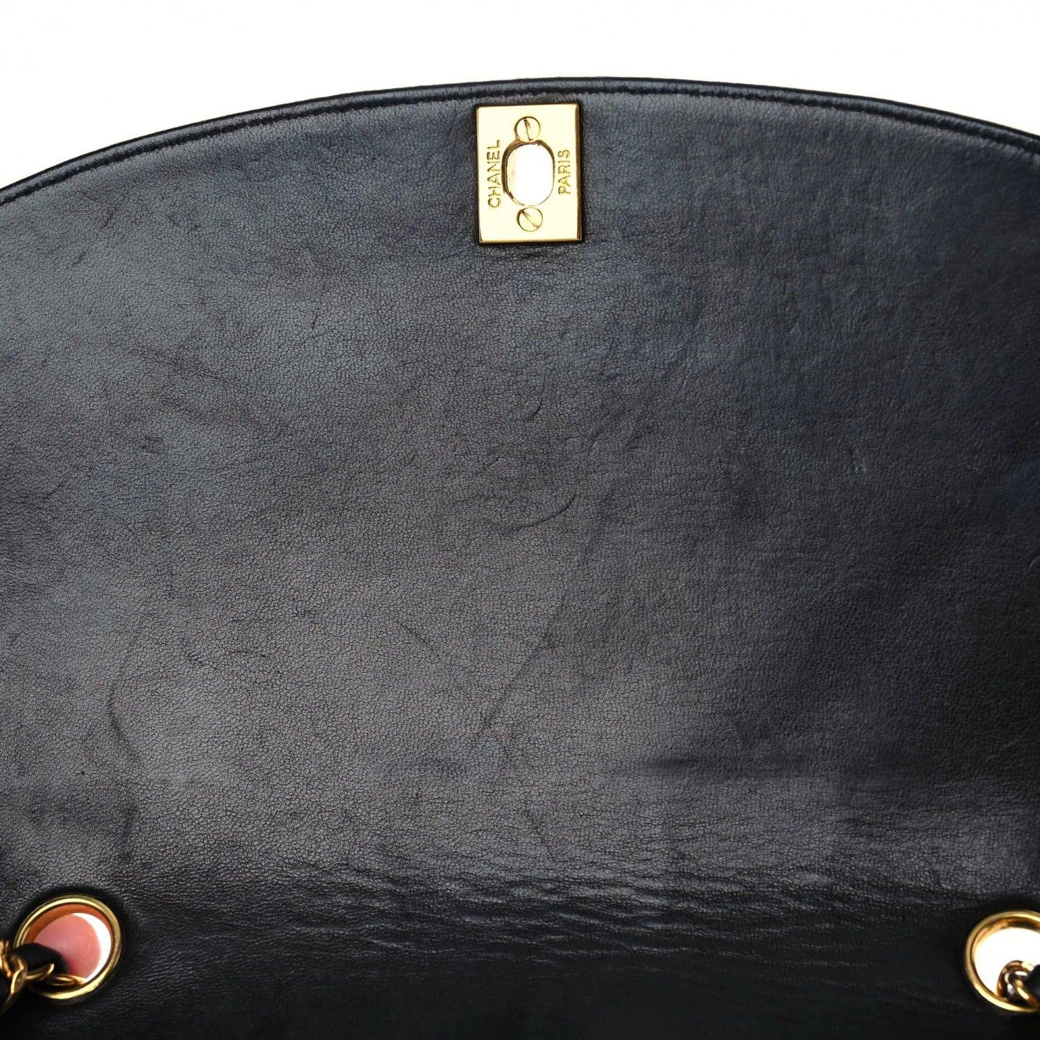 Chanel Lambskin Quilted Medium Single Flap Black 10 of 20
