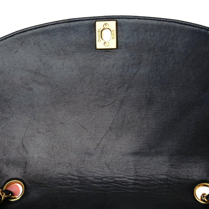 Chanel Lambskin Quilted Medium Single Flap Black 10 of 20