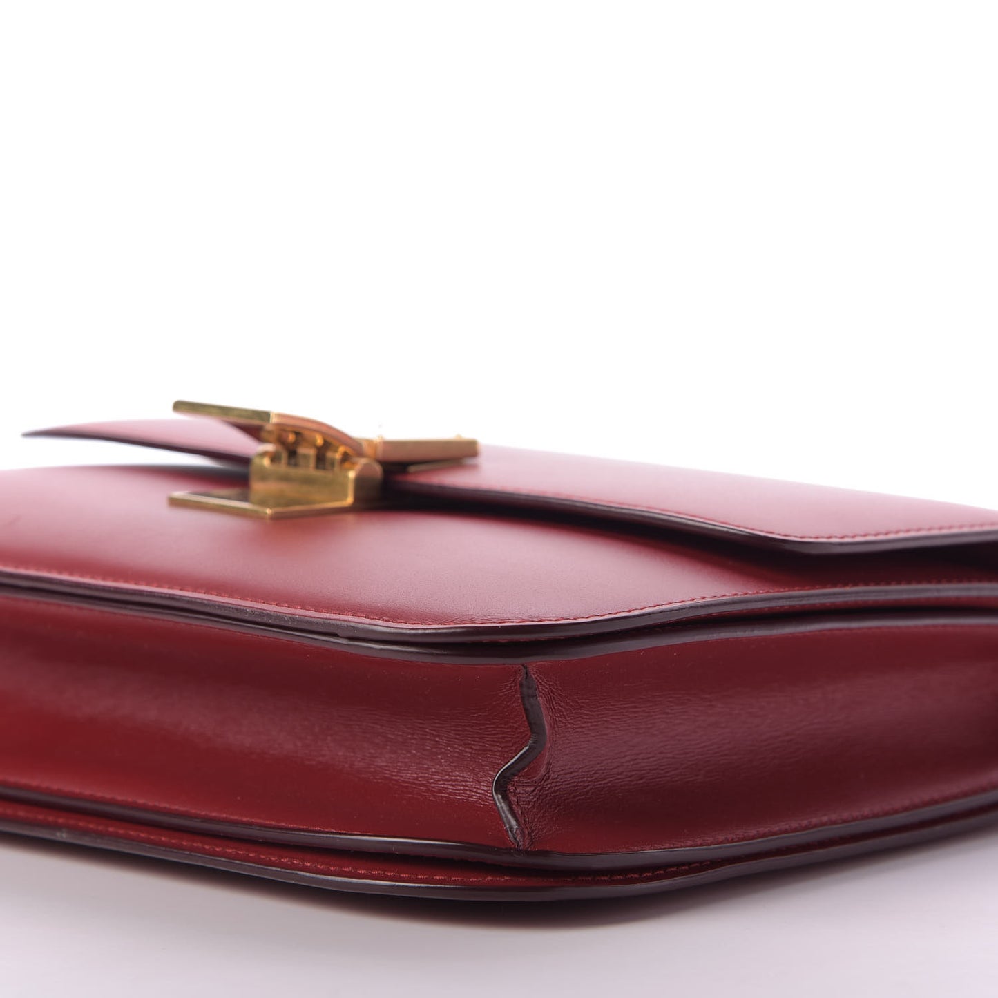 Box Calfskin Medium Classic Box Flap Bag Red