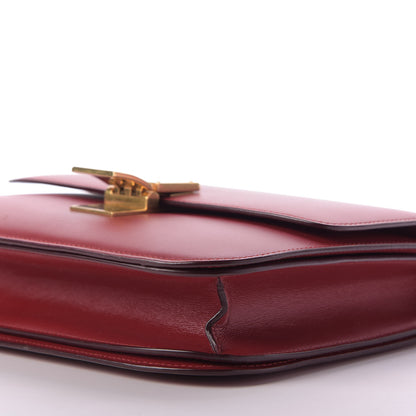 Celine Box Calfskin Medium Classic Box Flap Bag Red 7 of 9