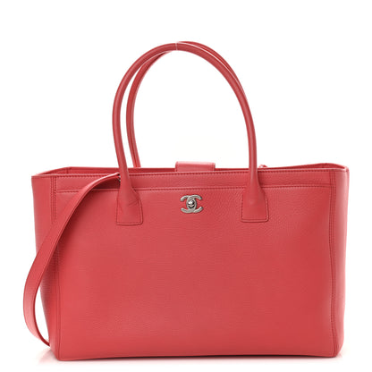 Chanel Calfskin Cerf Executive Shopper Tote Coral 1 of 11