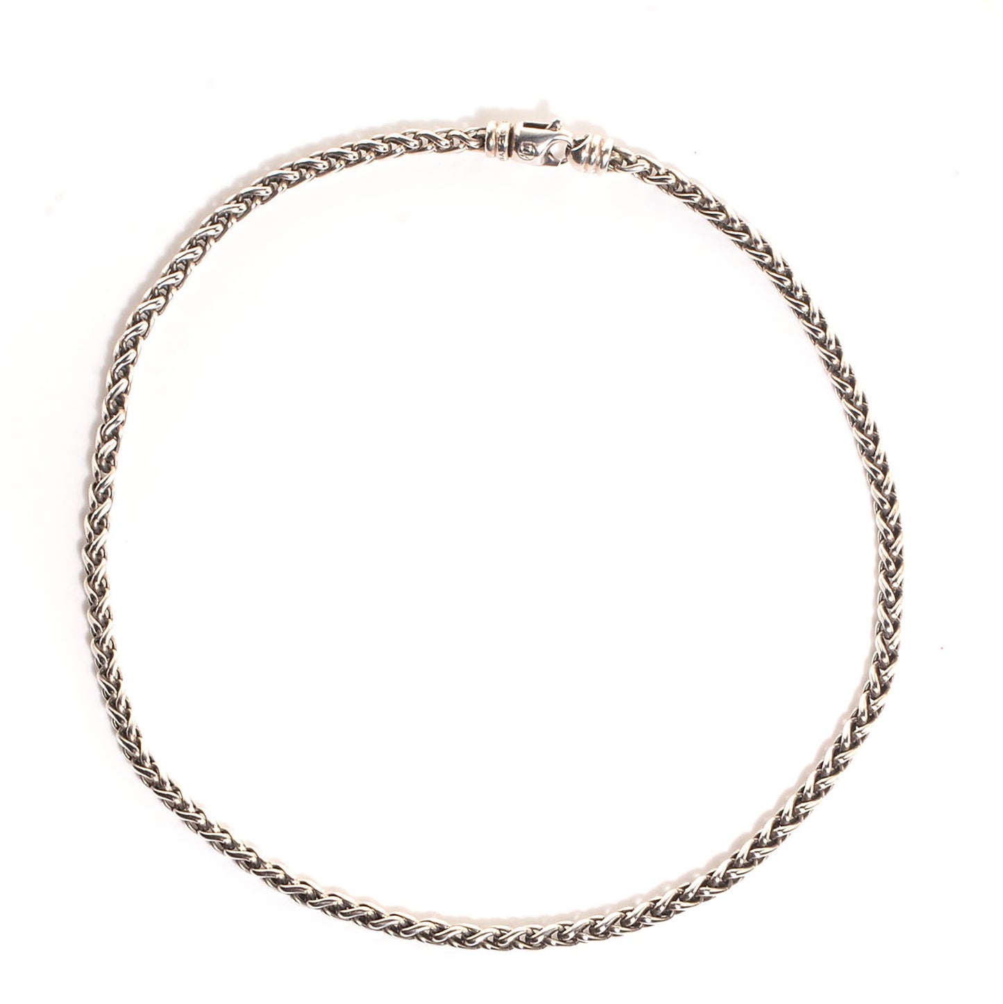 Sterling Silver 4mm Wheat Chain Necklace