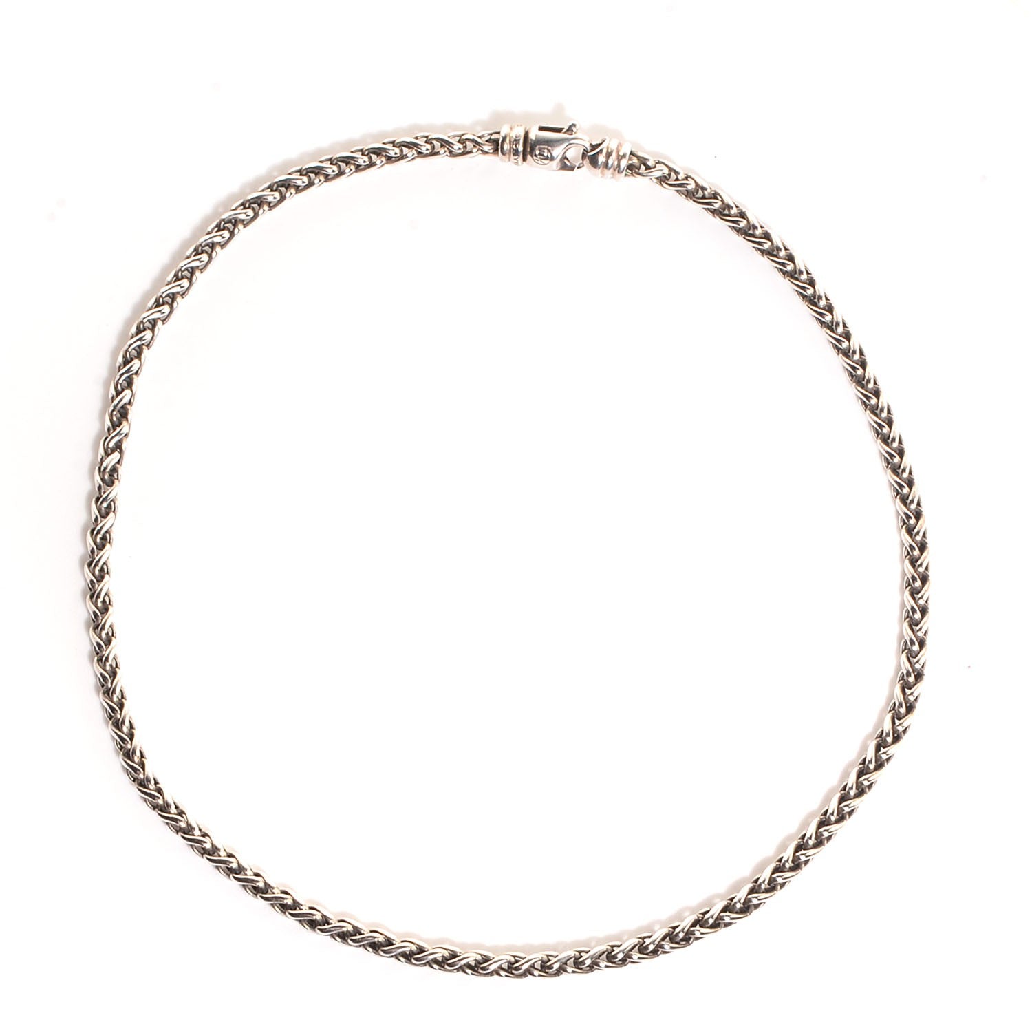 David Yurman Sterling Silver 4mm Wheat Chain Necklace 1 of 6