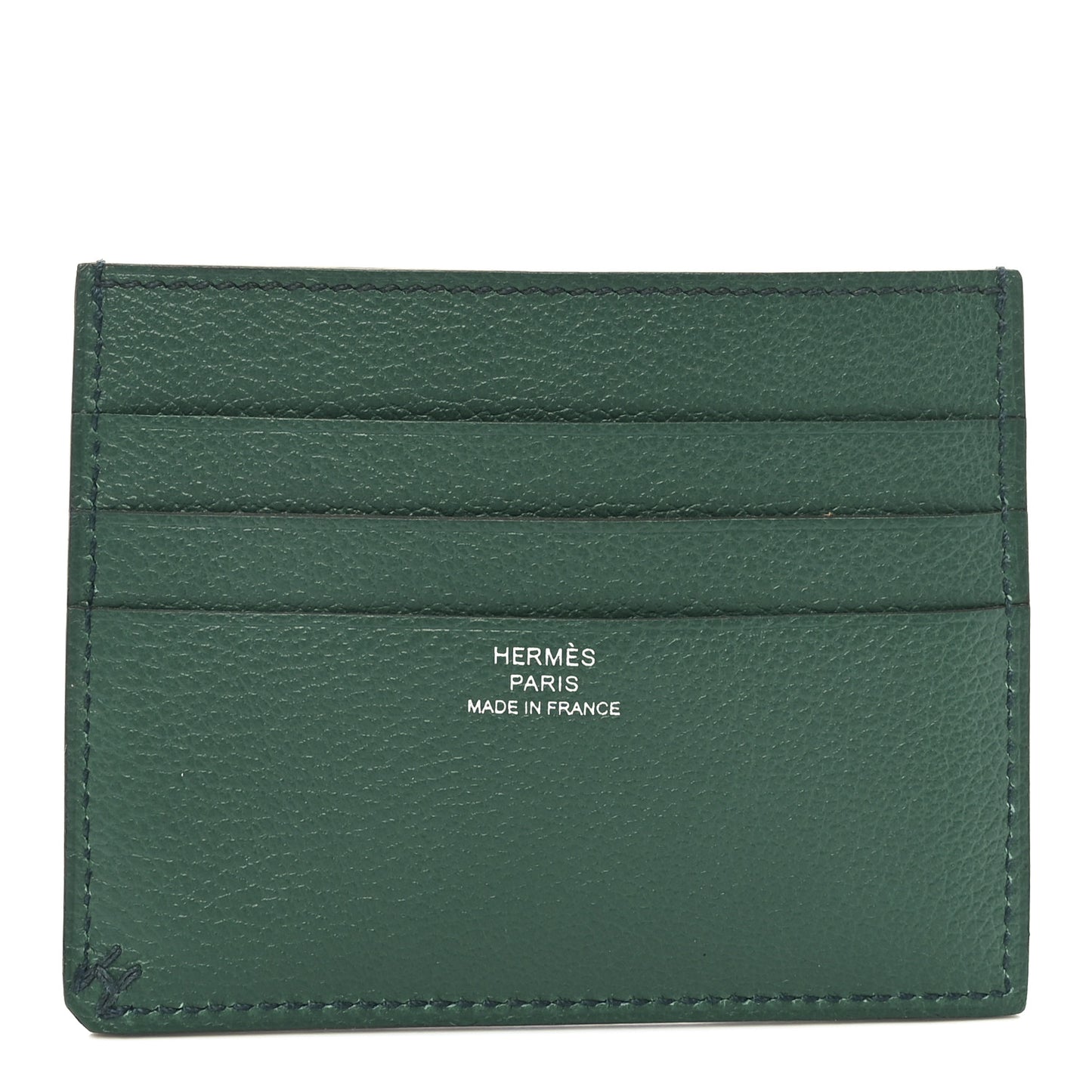Evercolor H Sellier Card Holder Vert Moyen Vert Cypress