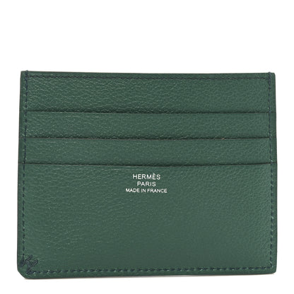 Hermes Evercolor H Sellier Card Holder Vert Moyen Vert Cypress 1 of 6