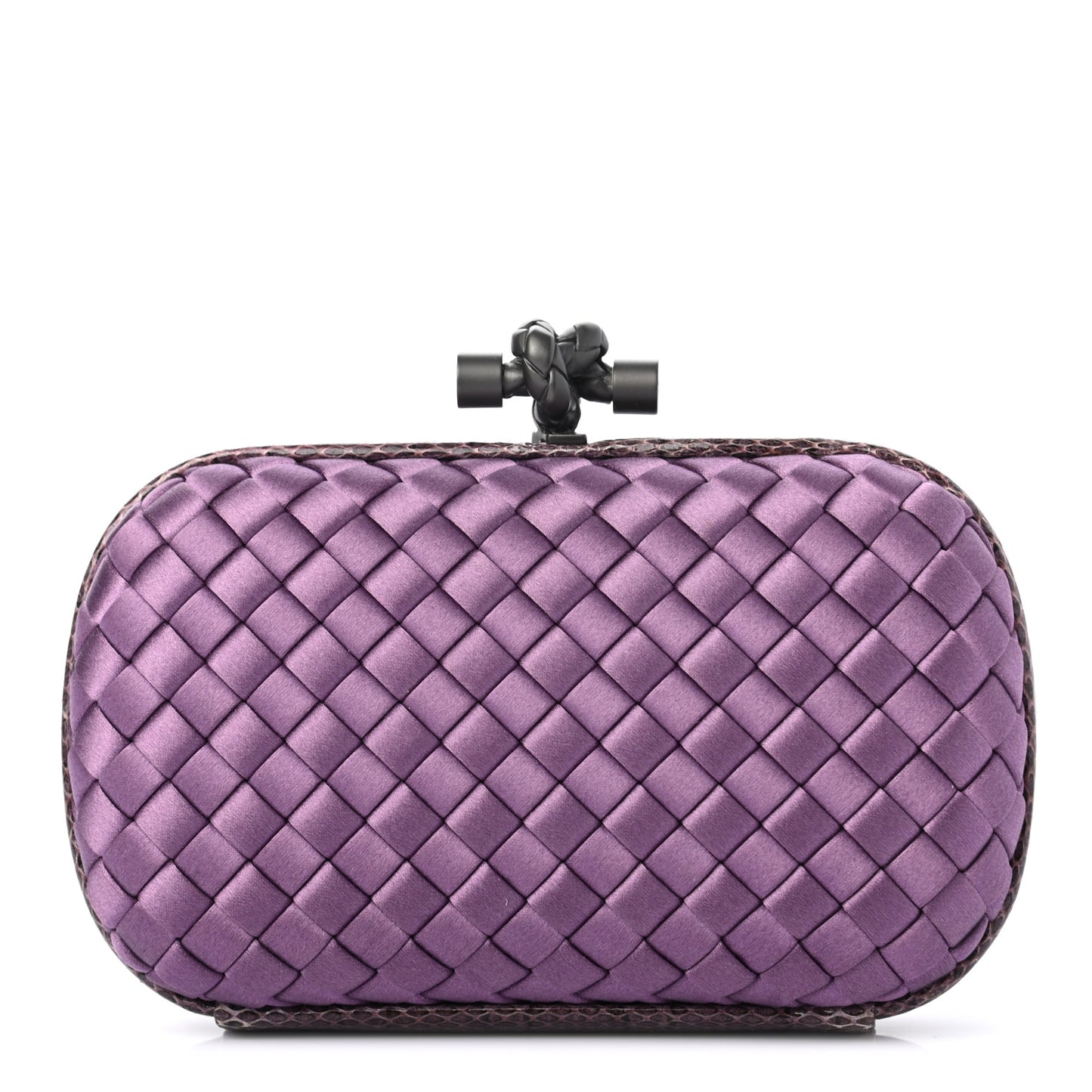 Satin Intreccio Impero Ayers Knot Clutch