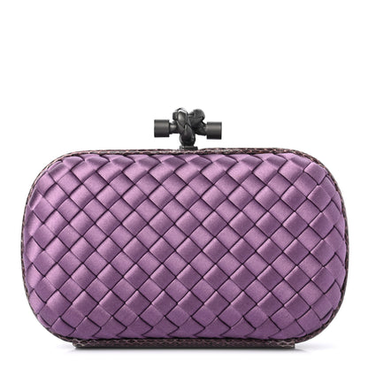 Bottega Veneta Satin Intreccio Impero Ayers Knot Clutch 1 of 6