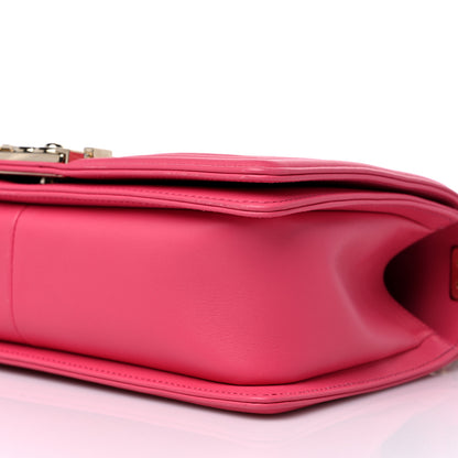 Chanel Snakeskin Medium Boy Flap Pink 9 of 12