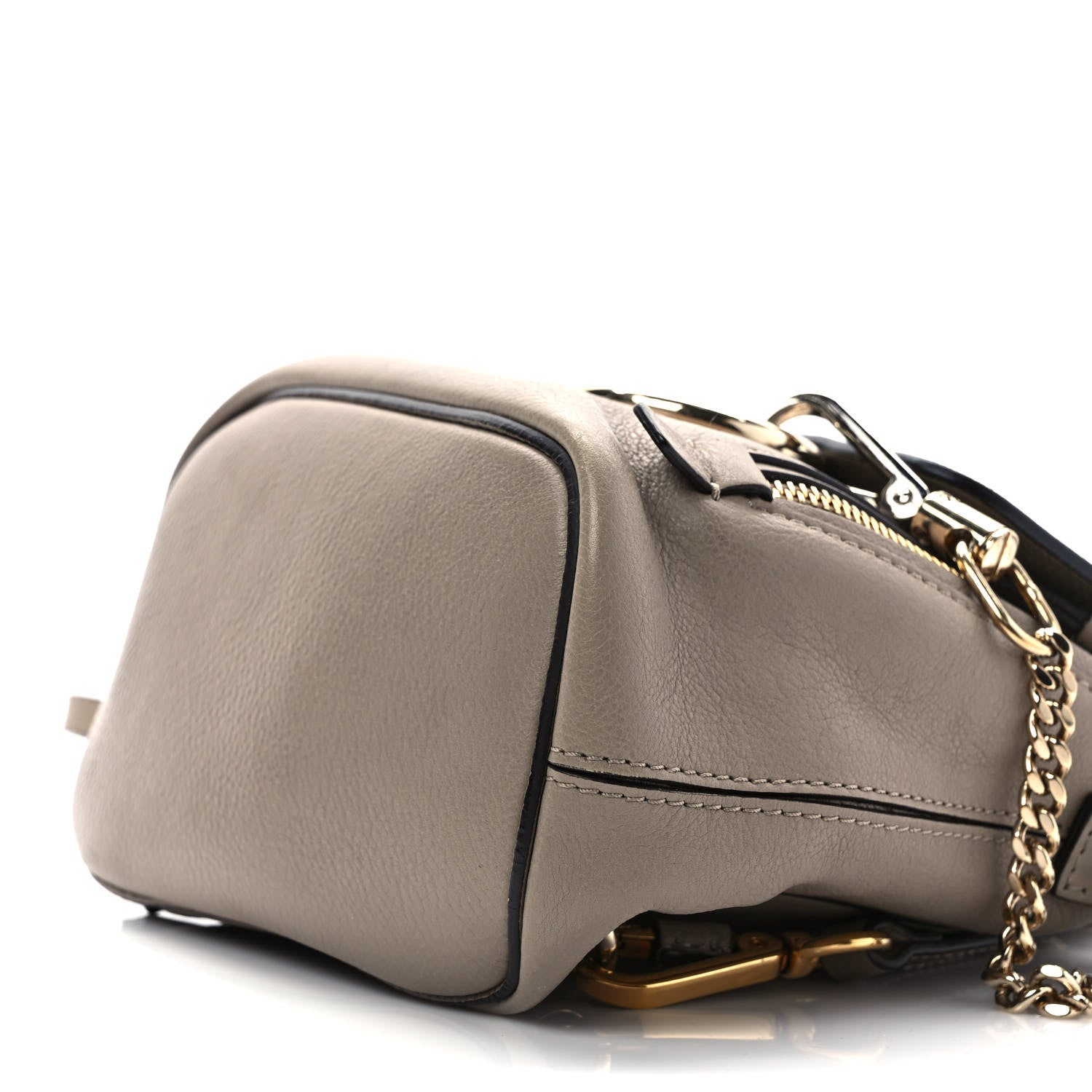Chloe Suede Calfskin Mini Faye Backpack Motty Grey 9 of 11