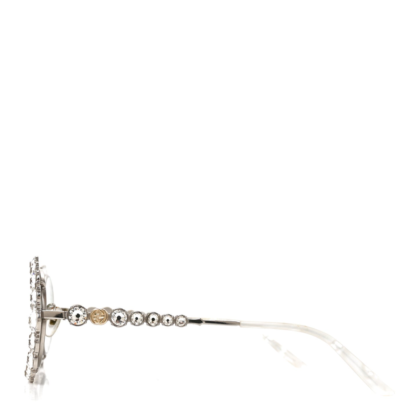 Crystal Oval Sunglasses GG0620S Silver