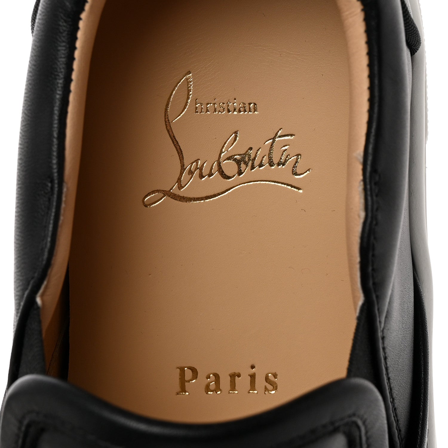 Christian Louboutin Calfskin Masteraltissima Flat Sneakers 37 Black 6 of 11