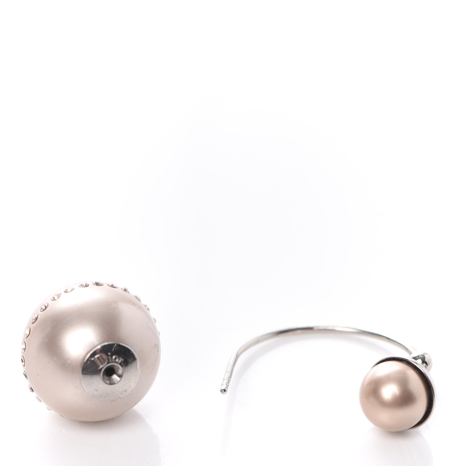 Christian Dior Crystal Pearl Ultradior Earrings Cream 3 of 5