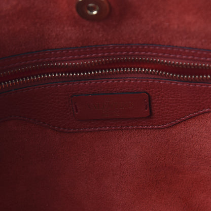 Valentino Garavani Grained Calfskin Rockstud Shoulder Tote Rosso Valentino 10 of 12