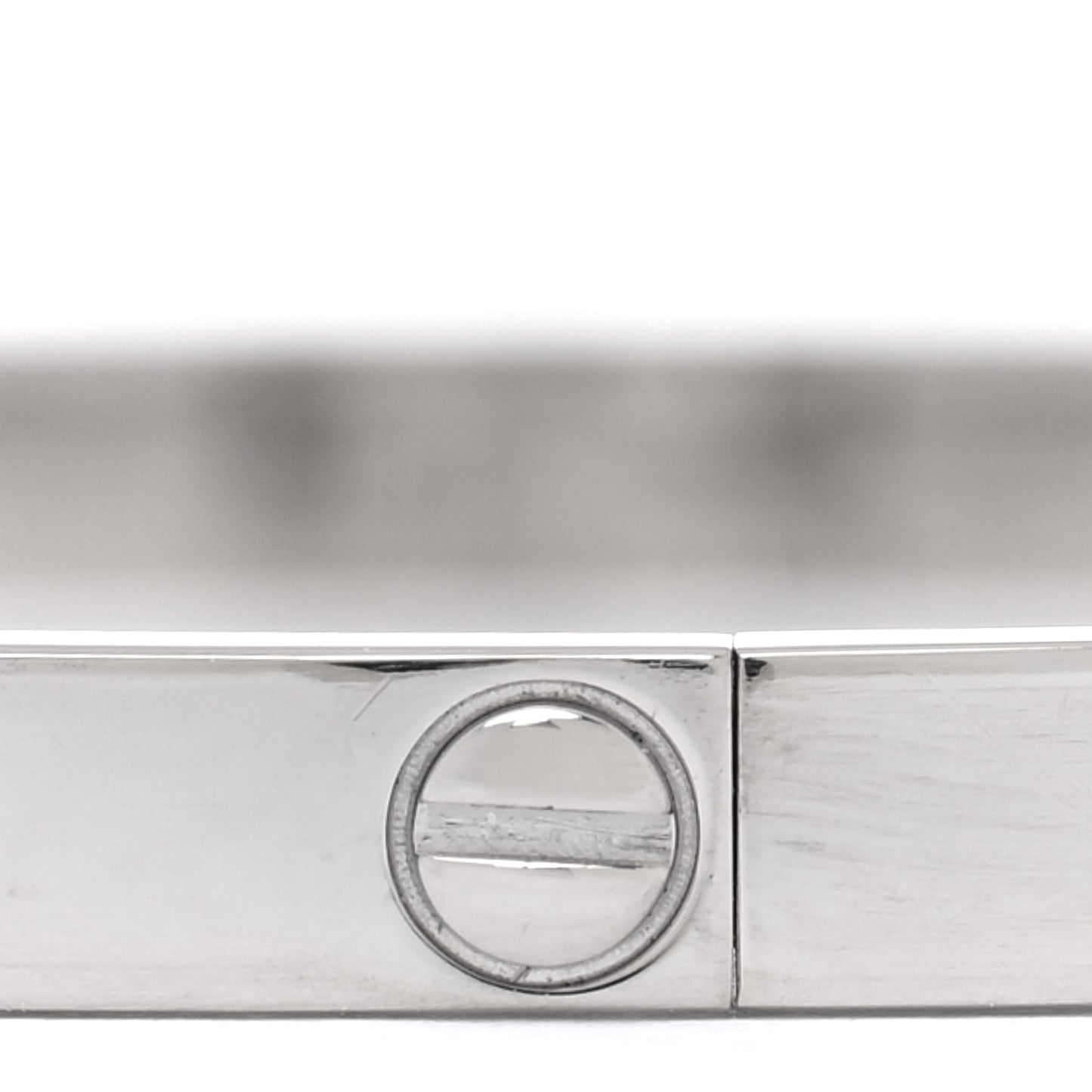 18K White Gold Small LOVE Bracelet 17