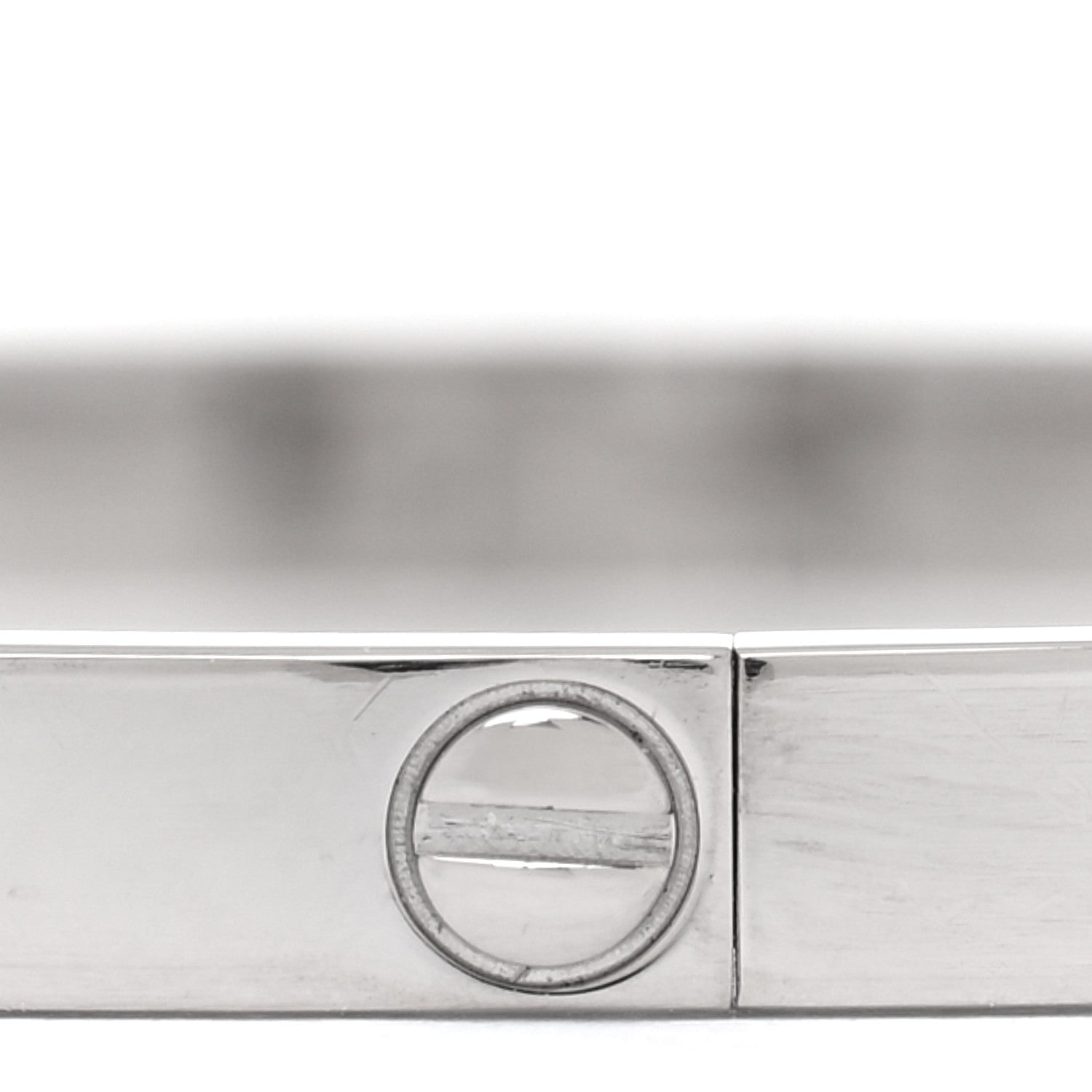 Cartier 18K White Gold Small LOVE Bracelet 17 5 of 6