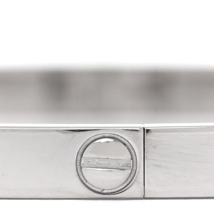 Cartier 18K White Gold Small LOVE Bracelet 17 5 of 6