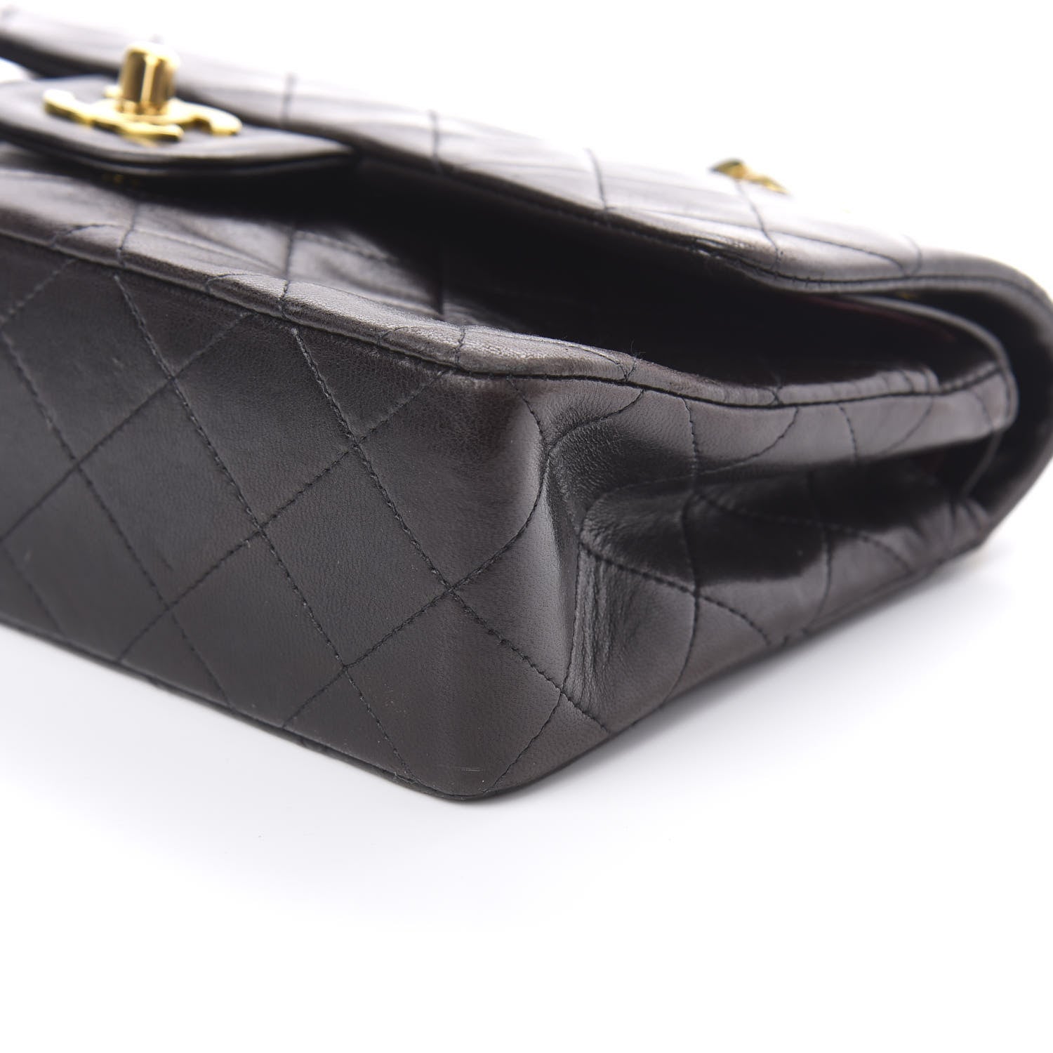 Chanel Lambskin Quilted Small Double Flap Black 10 of 11