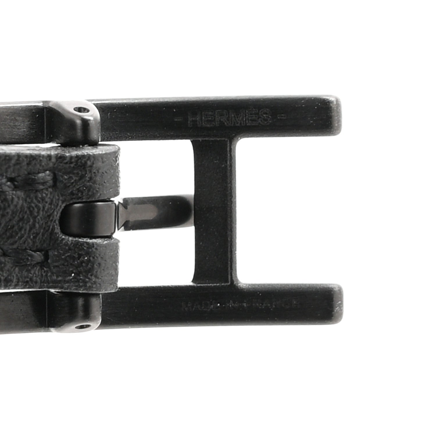Hermes Epsom Swift Behapi Double Tour Bracelet T6 Black 4 of 5