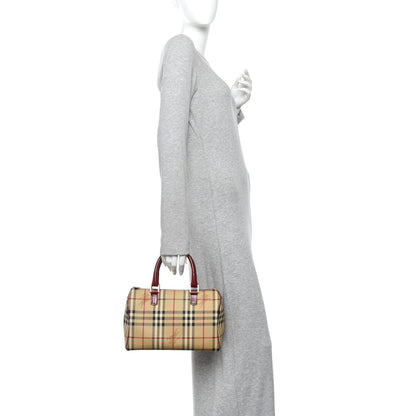 Burberry Haymarket Check Bowling Bag Red 2 of 10