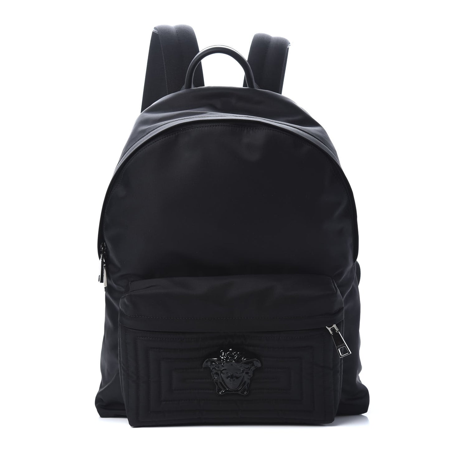 Nylon Palazzo Medusa Backpack Black