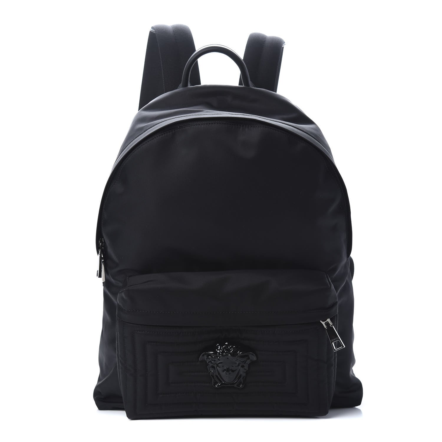 Versace Nylon Palazzo Medusa Backpack Black 1 of 8