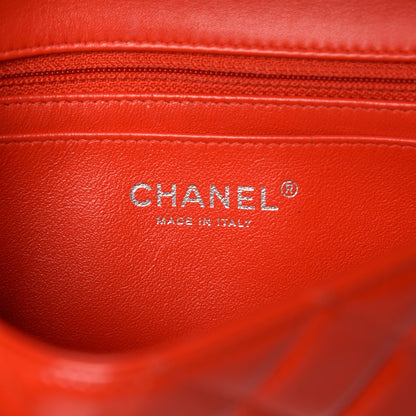 Chanel Patent Calfskin Quilted Mini Rectangular Flap Red 6 of 10
