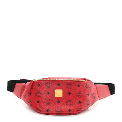 MCM Visetos Small Stark Belt Bag Ruby Red 1 of 8