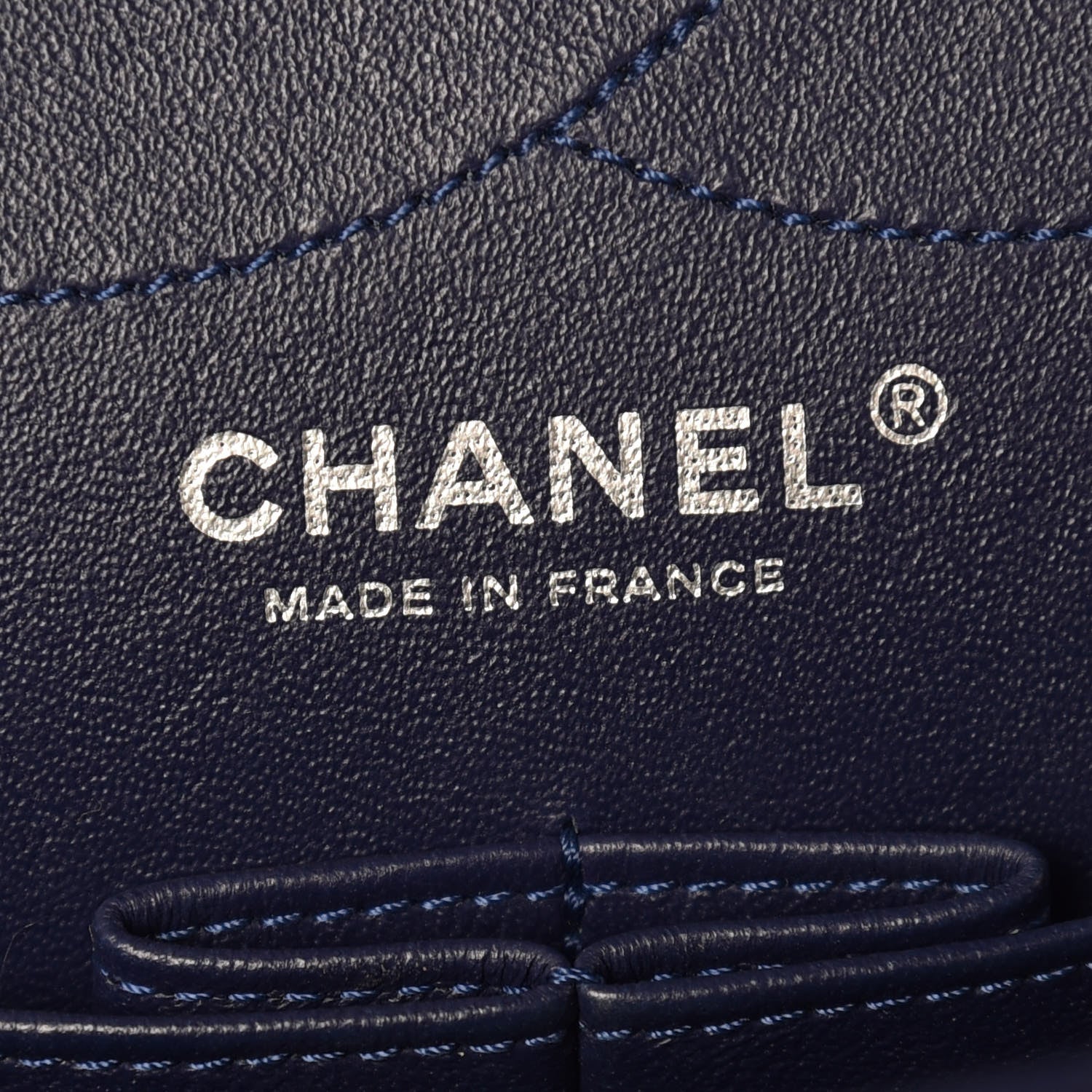 Chanel Aged Calfskin Quilted 2.55 Reissue 227 Flap Navy Blue 7 of 12