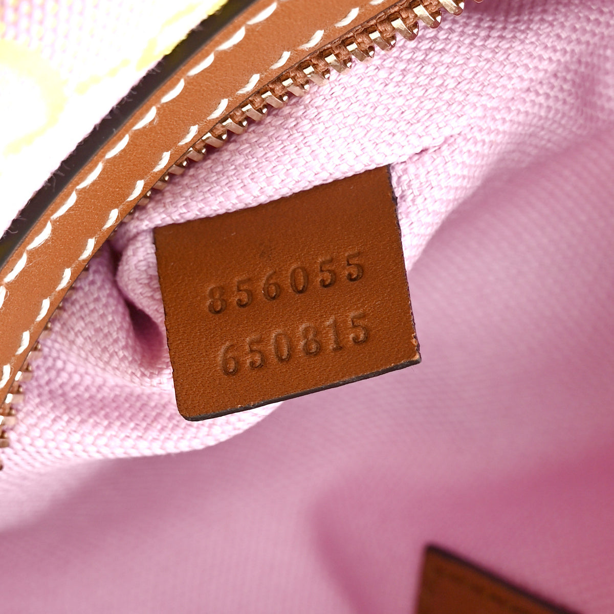 Gucci GG Supreme Web Mini GG Top Handle Bag Pink Yellow Beige 7 of 10