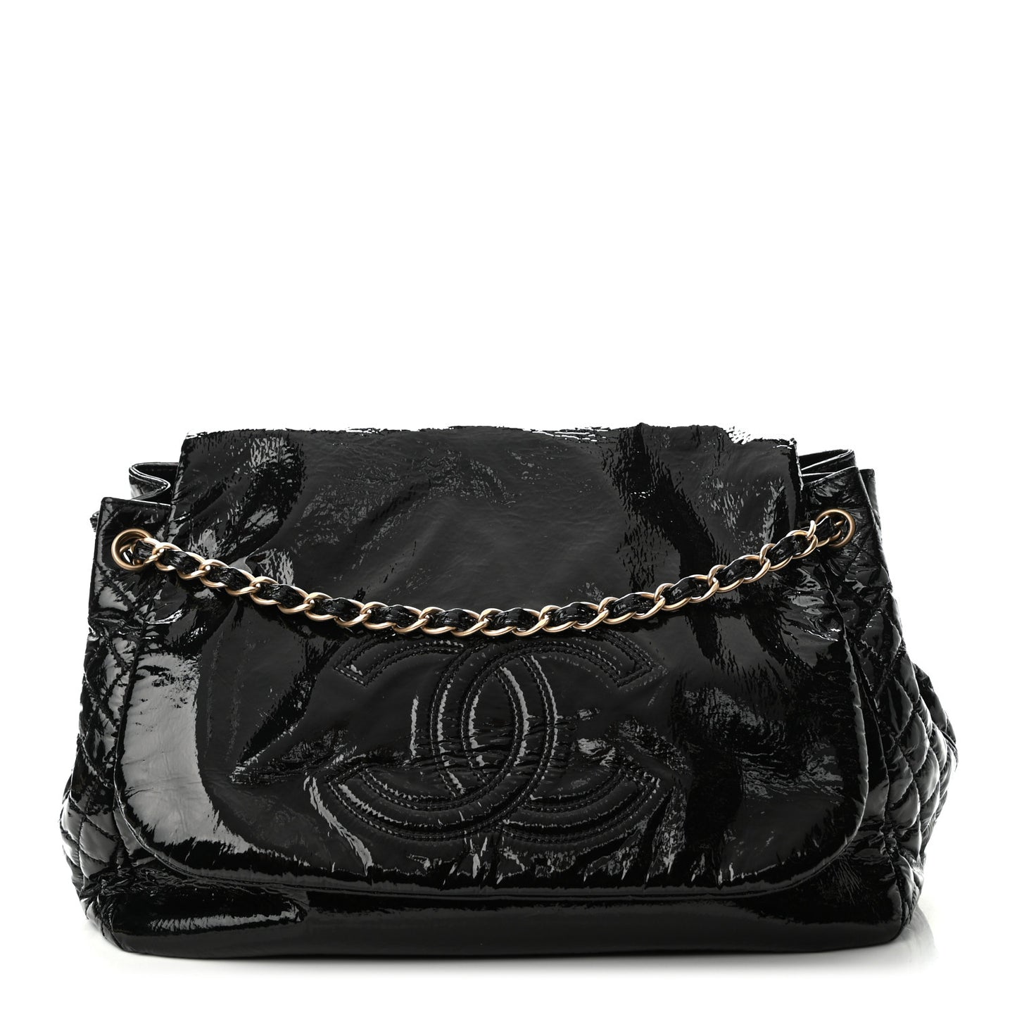 Vinyl XL Rock and Chain Flap Black