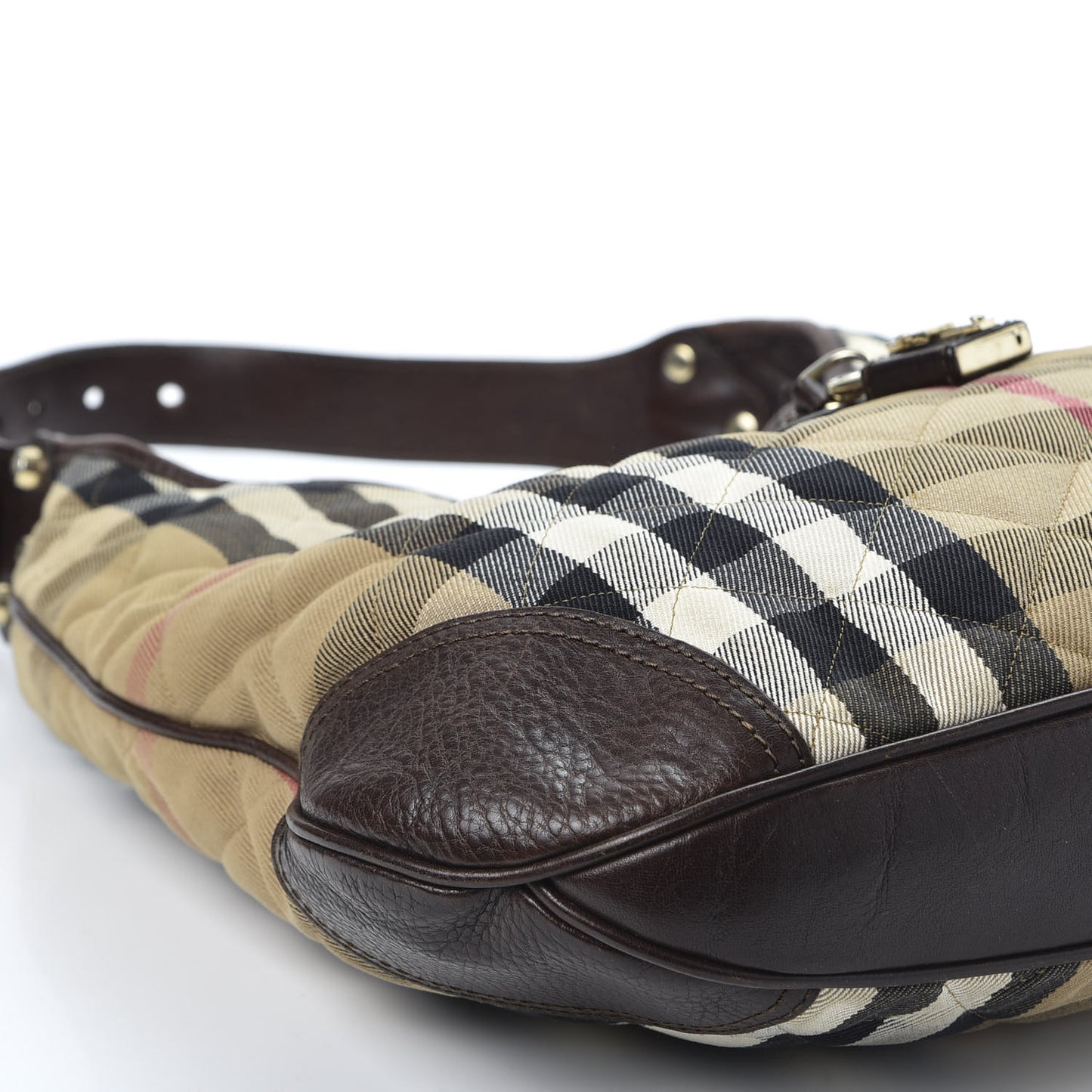 House Check Quilted Brook Hobo Chocolate