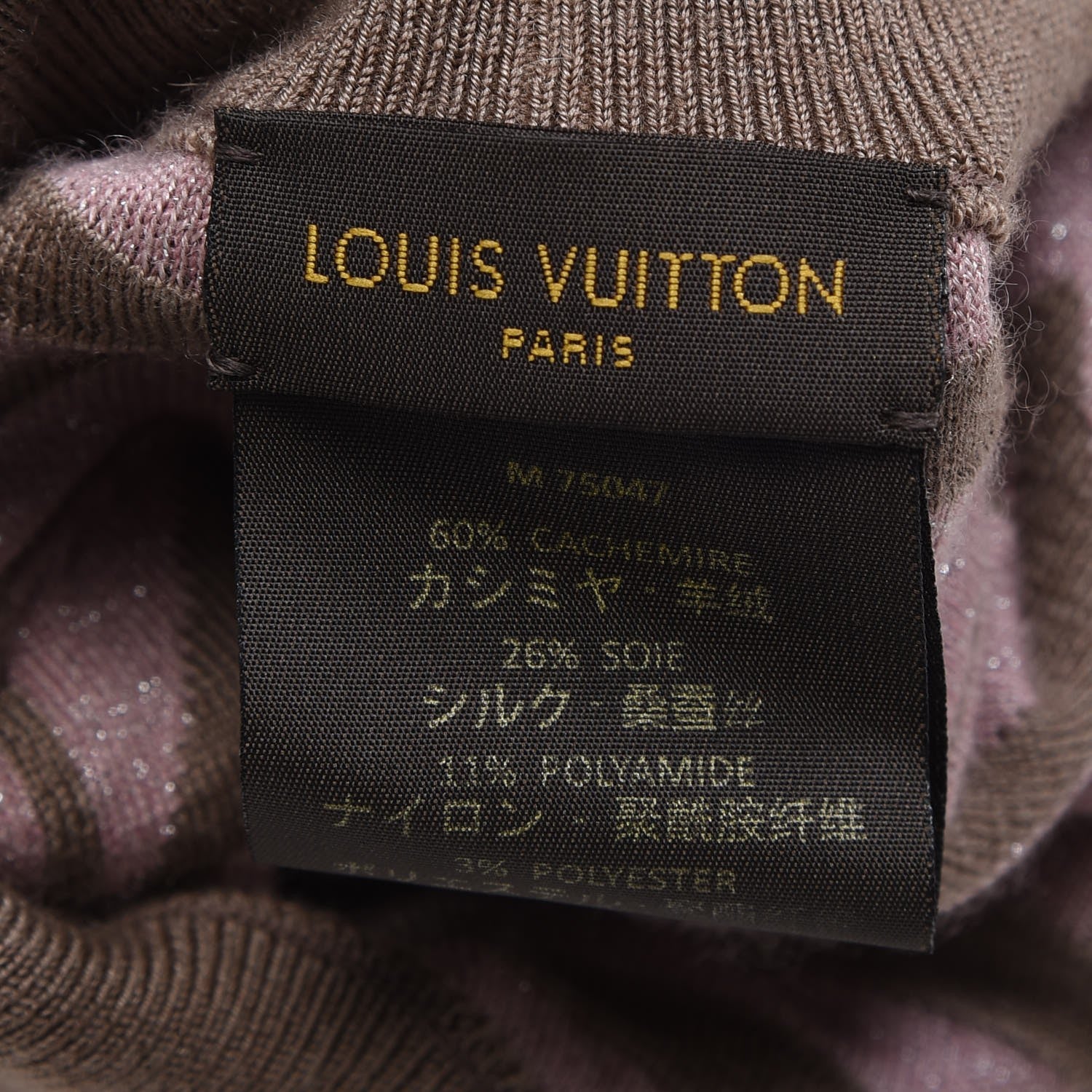 Louis Vuitton Cashmere Silk Shawl Beret Hat Set 12 of 13