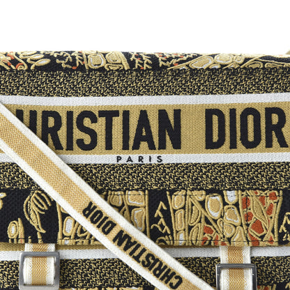 Christian Dior Canvas Embroidered Animals Giraffe Diorcamp Messenger Brown Multicolor 7 of 7