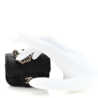 Chanel Caviar Quilted Airpods Pro Case Black 2 of 8