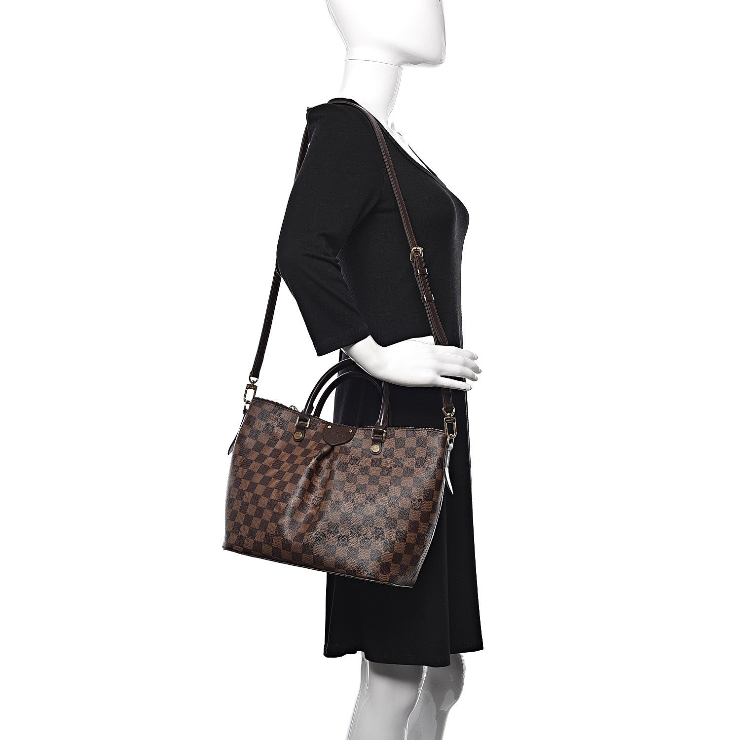 Louis Vuitton Damier Ebene Siena MM 2 of 13