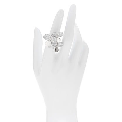 Tiffany Platinum Diamond Paper Flowers Cluster Ring 52 6 2 of 7
