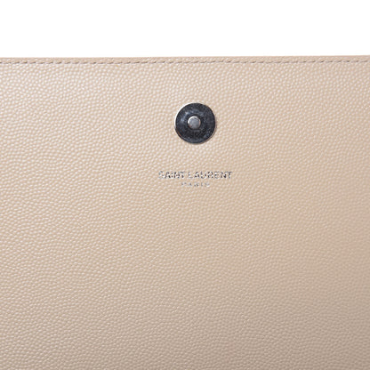 Saint Laurent Grain De Poudre Classic Kate Monogram Clutch Nude Powder 7 of 14