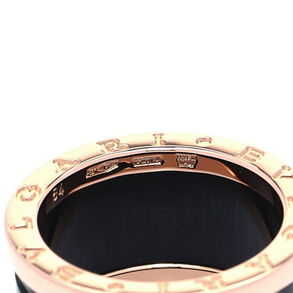 Bulgari 18K Rose Gold Green Marble B.Zero1 Ring 54 7 4 of 5