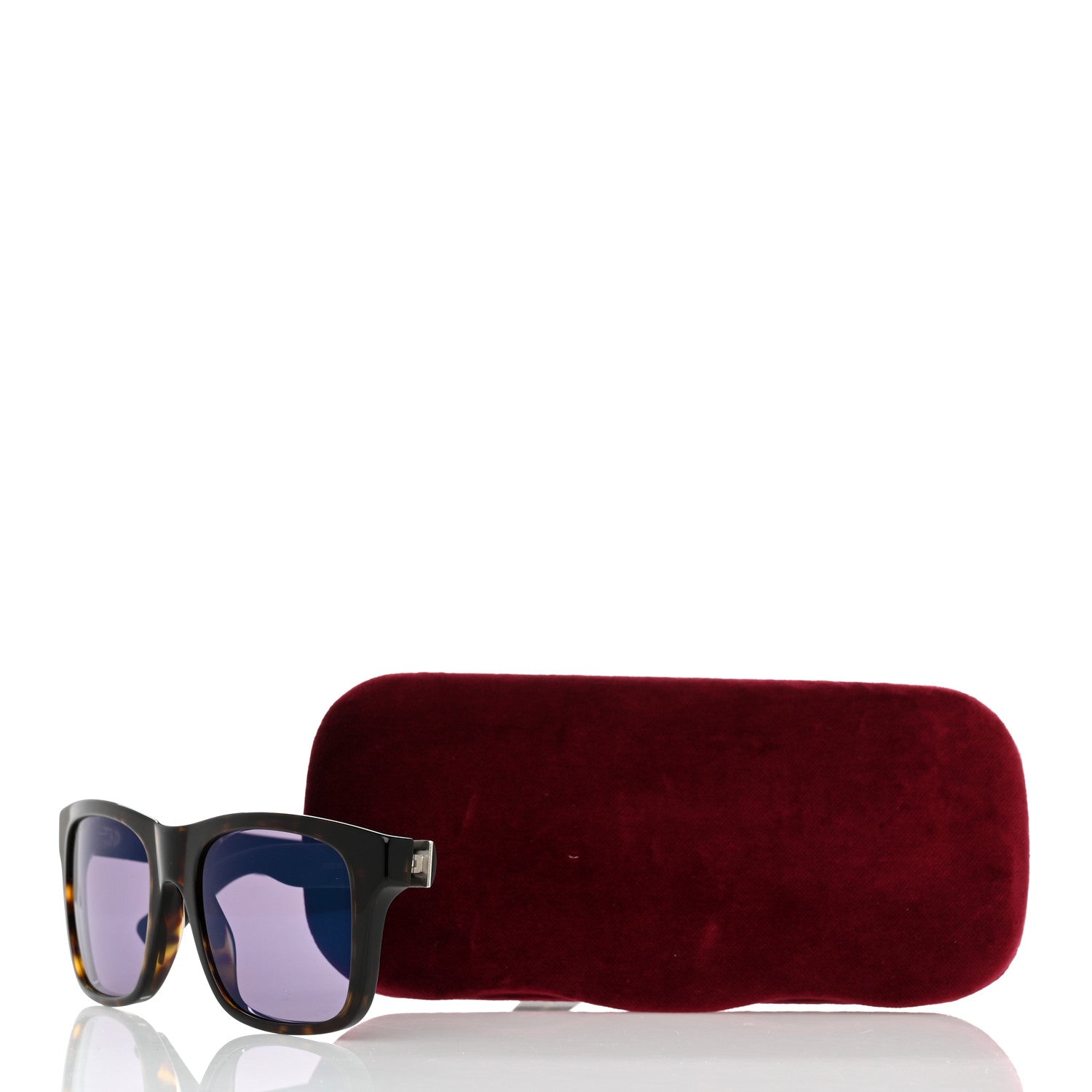 Gucci Web Square Frame Sunglasses GG0008S Tortoise 8 of 8