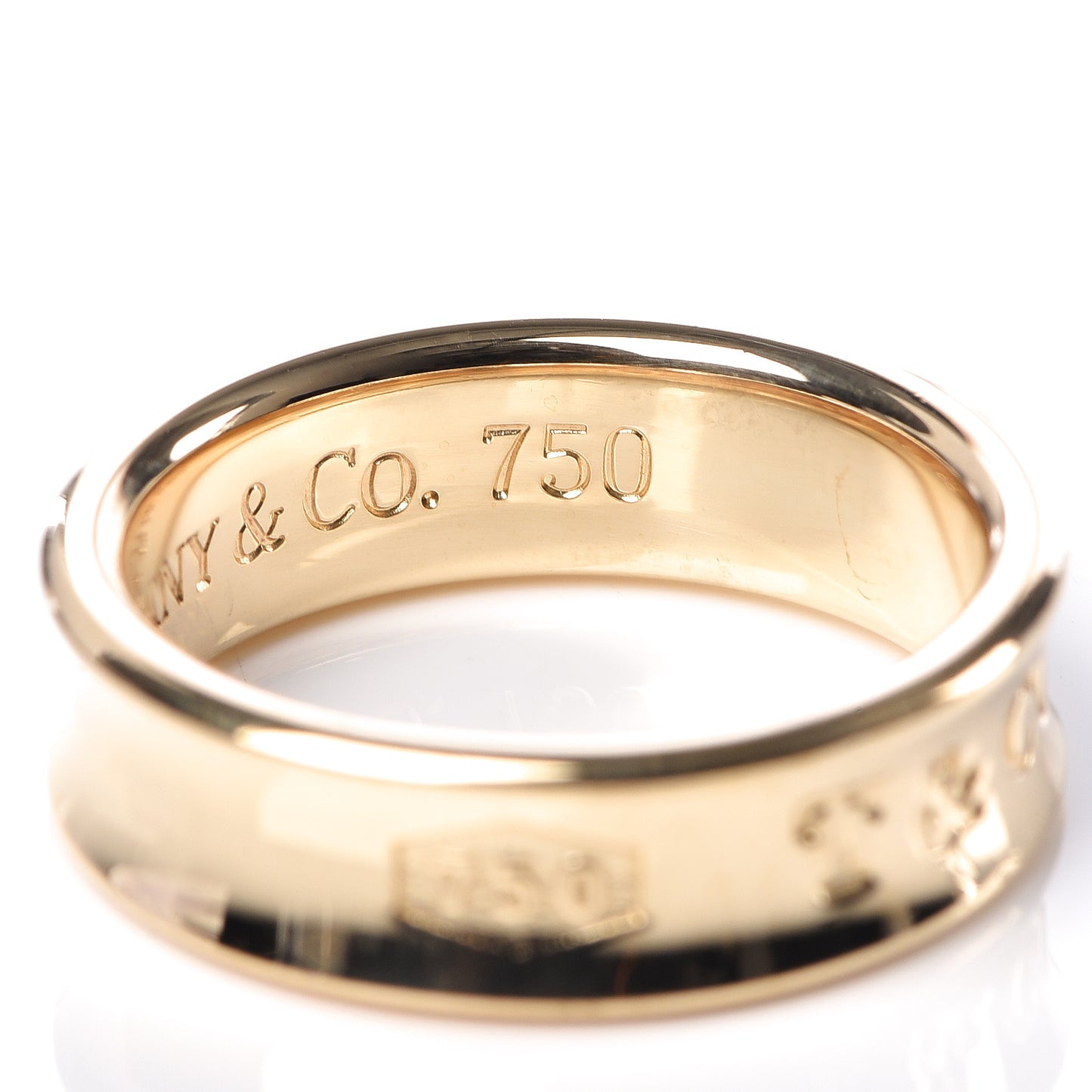 18K Yellow Gold 1837 Band Ring 56 7.5