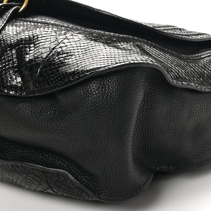Chloe Snakeskin Large Marcie Hobo Black 9 of 9