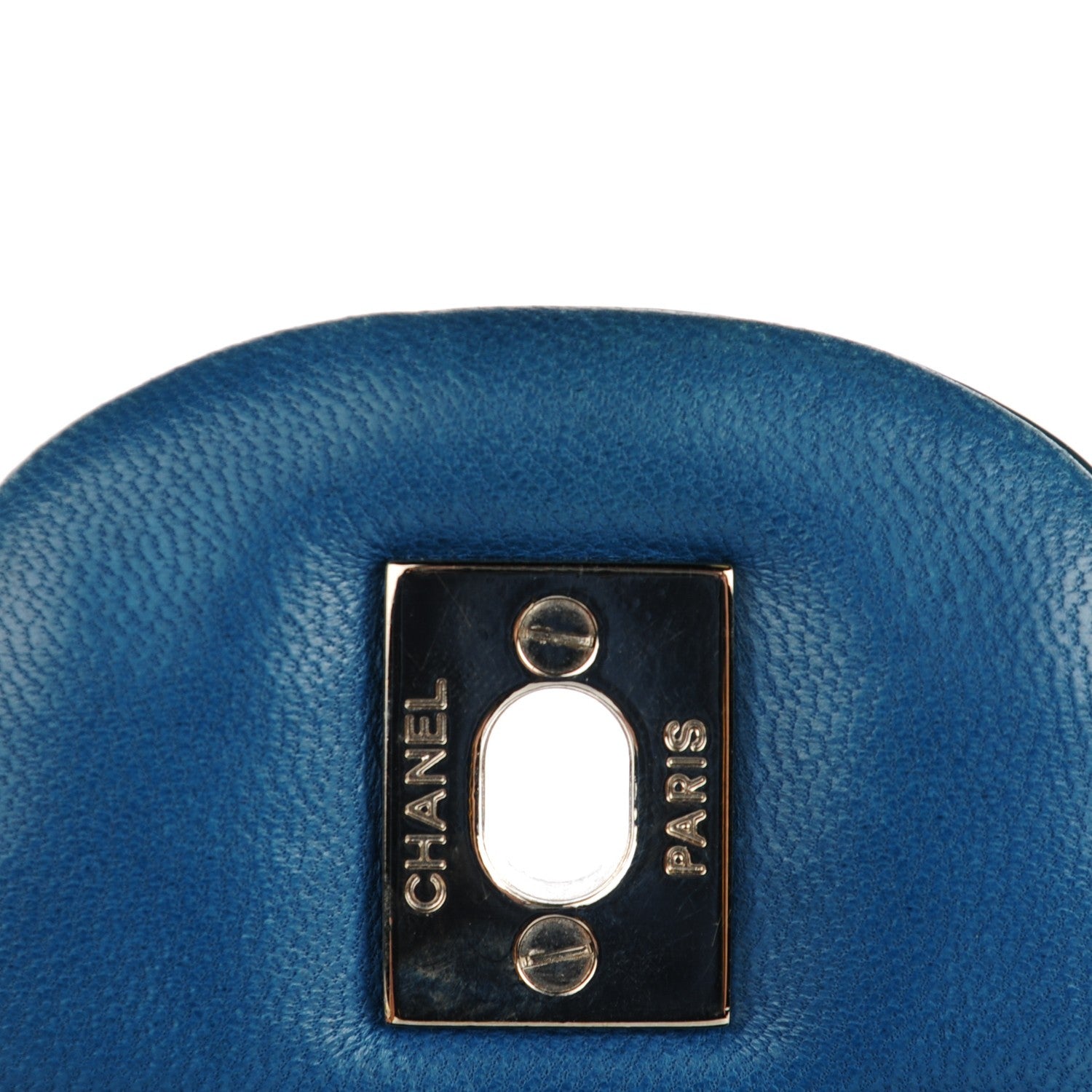 Chanel Patent Quilted Jumbo Double Flap Turquoise 9 of 11