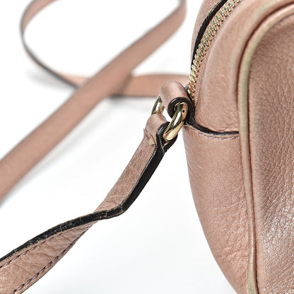 Gucci Metallic Pebbled Calfskin Small Soho Disco Bag Pink 18 of 23