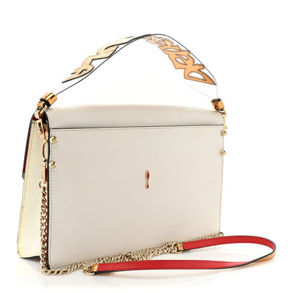 Christian Louboutin Calfskin Broken Glass Loubiblues Disikroul Satchel Latte Bronze 3 of 20