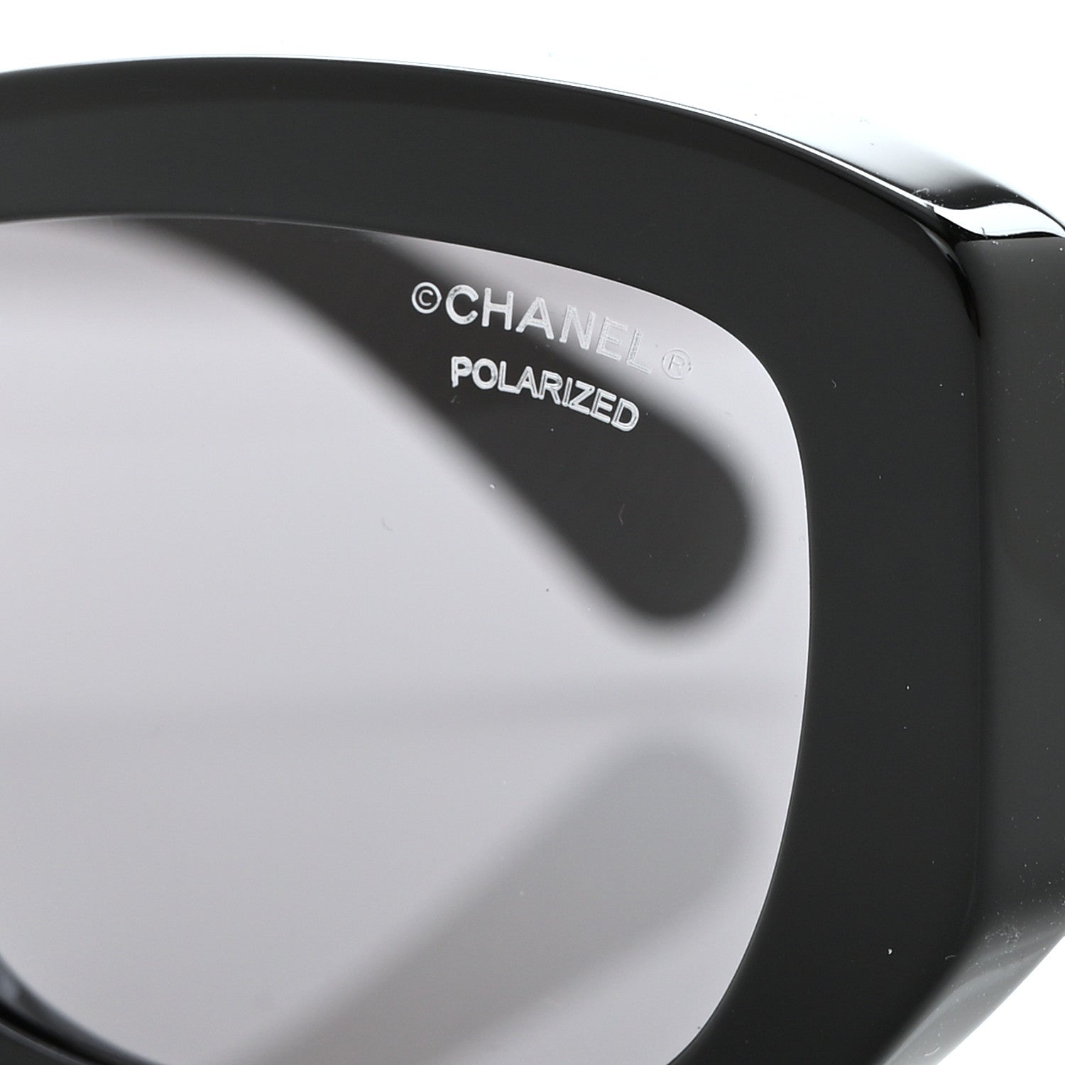 Chanel Acetate Polarized Rectangle Sunglasses 5493-A Black 7 of 8