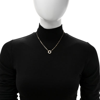 Cartier 18K Yellow Gold 2 Diamond LOVE Necklace 2 of 6